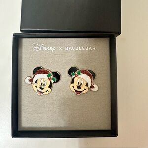 Disney x Baublebar Mickey Mouse Disney Santa Earrings